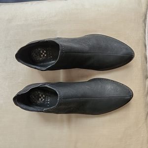 Vince Camuto pebbled leather ankle booties, low heel.  Worn once, pet smoke free